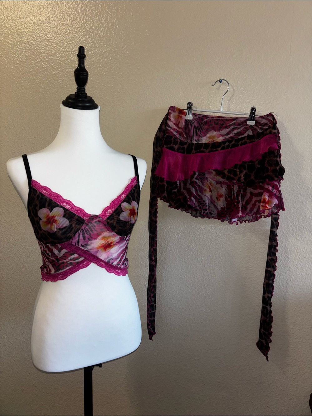 i.am.gia mayari tank + skirt set sz small